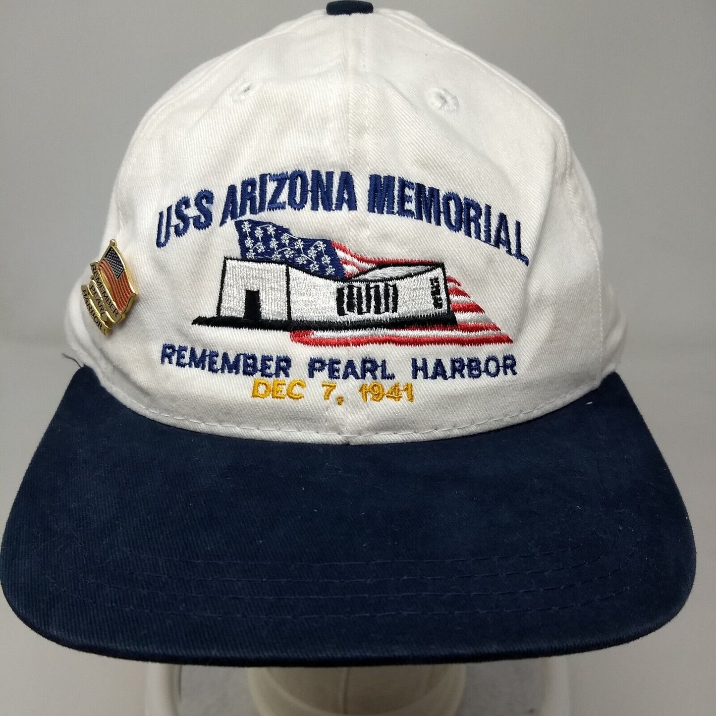 USS Arizona Memorial Snapback Hat Multi OSFA Remember Pearl Harbor