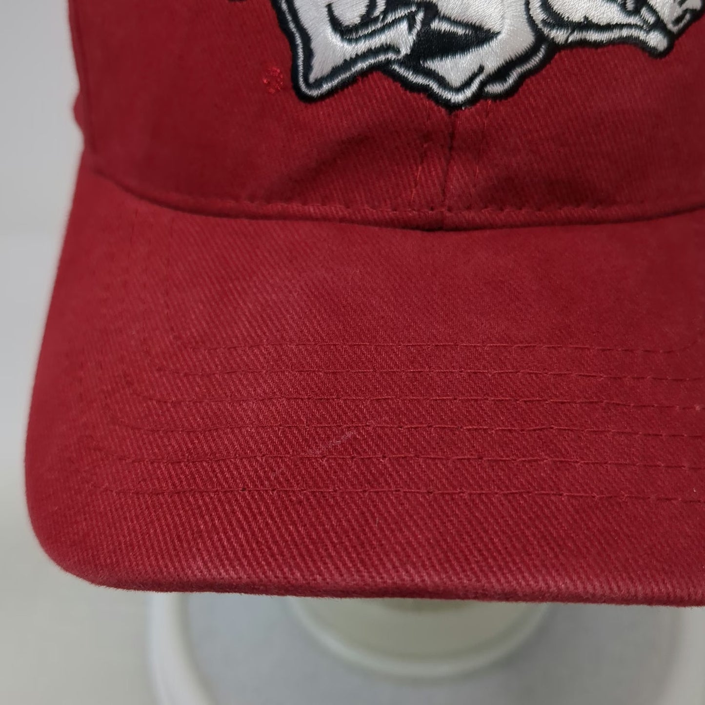 Arkansas Razorbacks NCAA Captivating Red One Size Cap Hat Strapback Cotton Logo