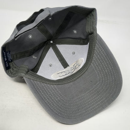 Hit Wear Baseball Cap Gray One Size RACC Embroidered Cotton Hat Strapback Logo