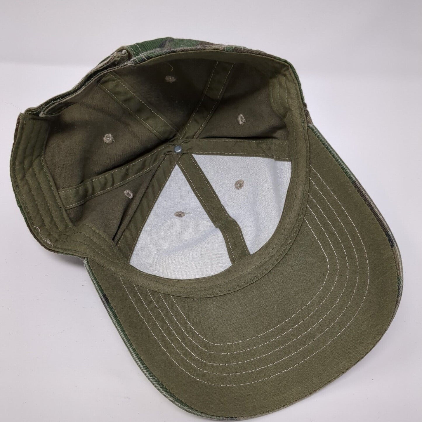 Unbranded Strapback Hat Camouflage OS Adjustable Vented Holes 6 Panel Blank