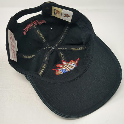 Mitchell & Ness Philadelphia 76ers NBA Black One Size Cap Hat Hardwood Classics