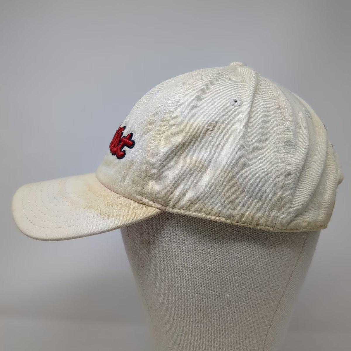 Titleist Baseball Cap Beige One Size USA Logo Embroidered Slideback Cotton Hat