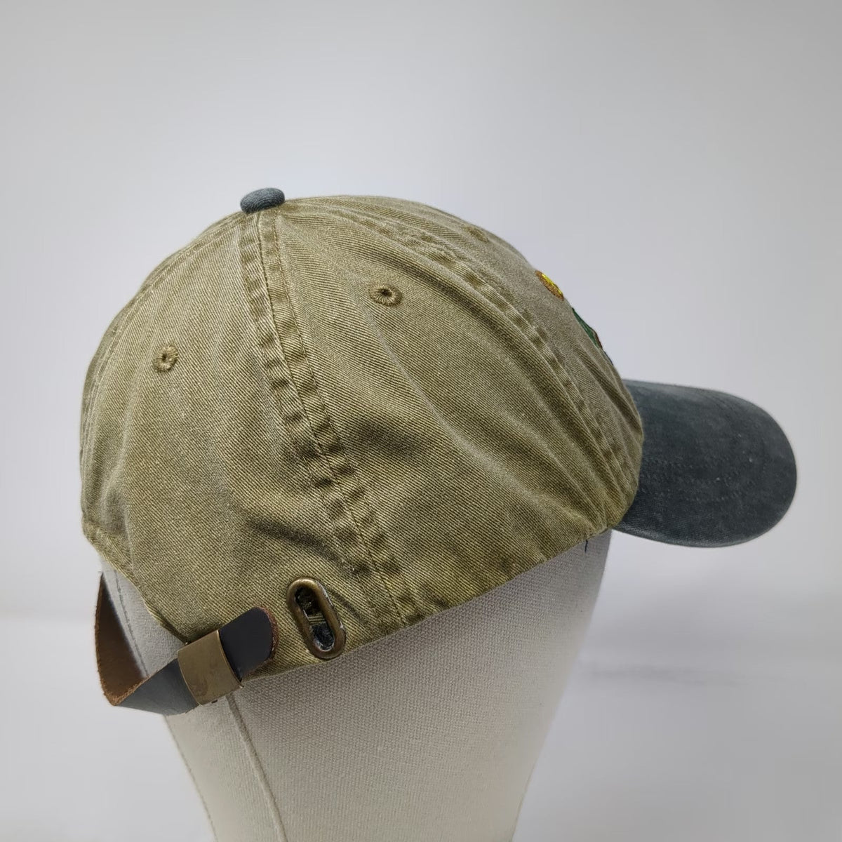 Brown Gray Baseball Cap One Size Camp Yawgoog Rockville RI Oars Slideback Hat