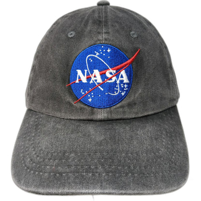 NASA Meatball Logo Gray One Size Baseball Cap Slideback Adjustable Cotton Hat
