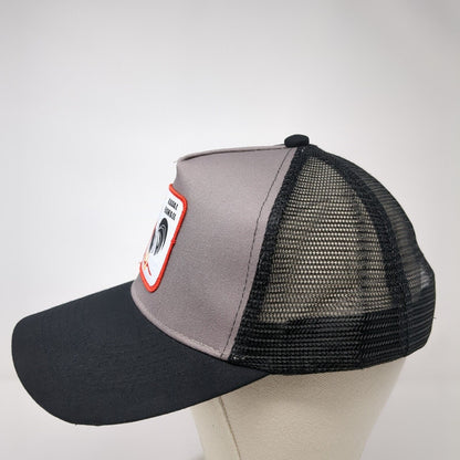 Kauai Hawaii Snapback Trucker Hat Black One Size Adjustable Mesh Back 6 Panel