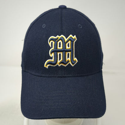 Michigan Wolverines NCAA Top of the World Blue OSFM Cap Stretch Fit Logo M Hat