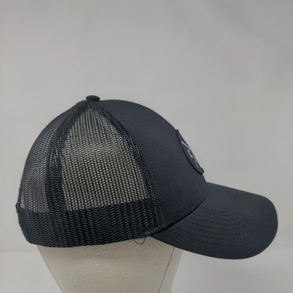 CHI Snapback Trucker Hat Black One Size Adjustable Embroidered Mesh Back HAKA