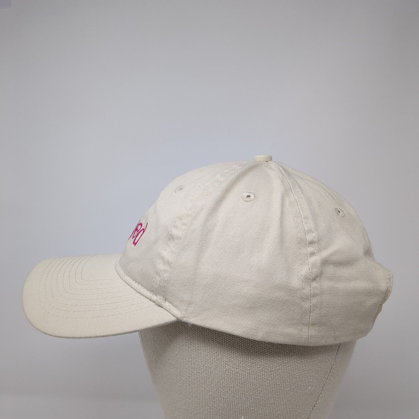 Winged Strapback Hat Tan One Size Adjustable Embroidered Port & Company