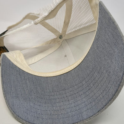 Hurley Trucker Hat Gray White One Size Mesh Snapback Logo Embroidered Surf Cap