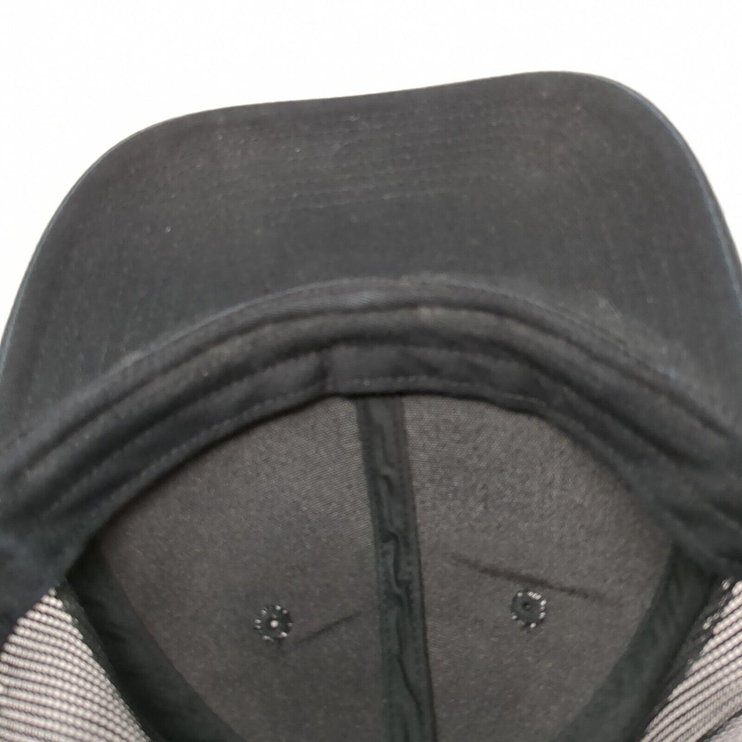 Bruchi's Snapback Trucker Hat Black One Size Adjustable Mesh Back Port Authority