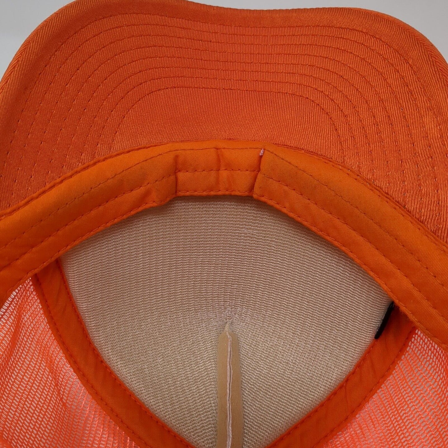 Good Talk Snapback Rope Trucker Hat Orange One Size Mesh Back Adjustable