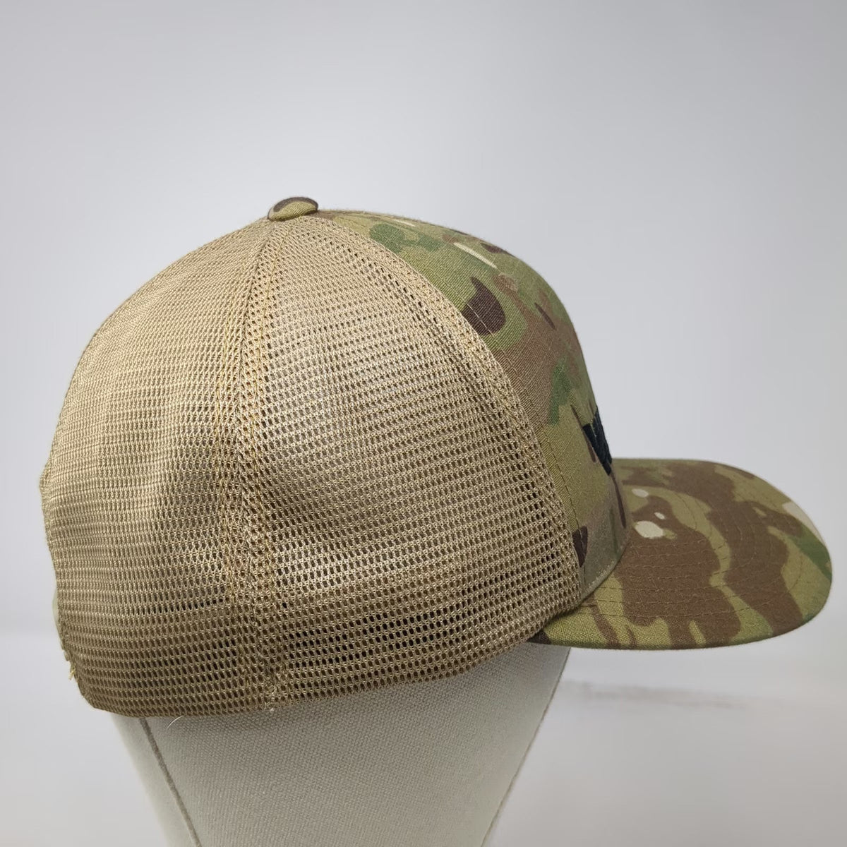 Cap America Whelen Trucker Hat Green Camo One Size Mesh Snapback Flat Brim