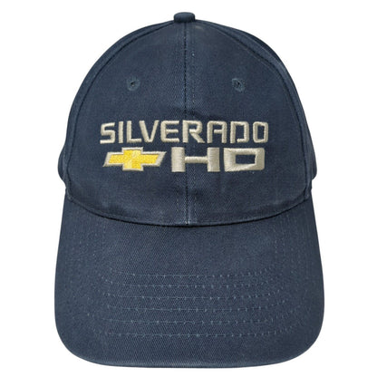 Chevrolet Silverado HD Strapback Hat Blue One Size Adjustable 6 Panel