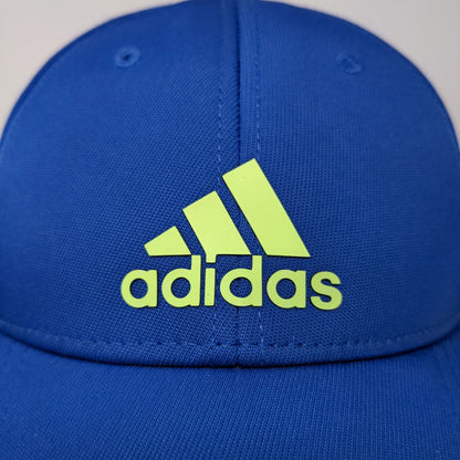 Adidas Men's Strapback Hat Blue 3D Spell Out Logo PolyCotton Blend