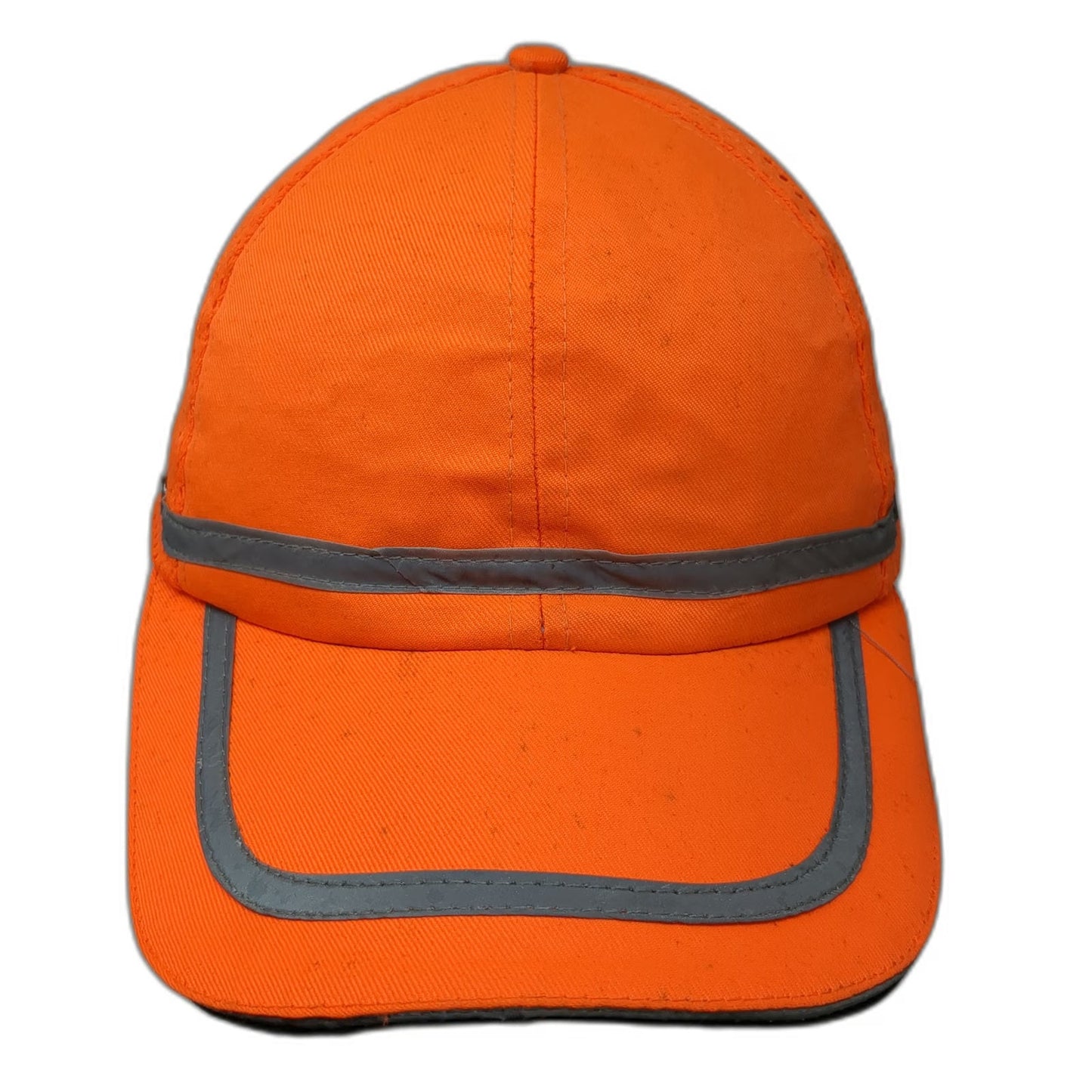 ML Kishigo Orange Baseball Cap One Size Reflective Tape Mesh Safety High Vis Hat