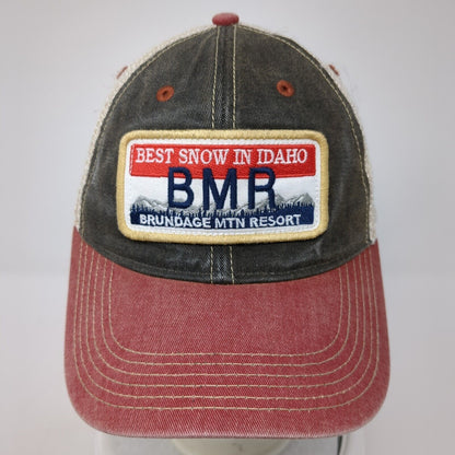 Best Snow In Idaho Snapback Trucker Hat Multicolor OS Adjustable Mesh Legacy