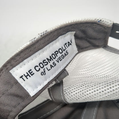 Cosmopolitan of Las Vegas Trucker Hat Gray Black White One Size Mesh Snapback