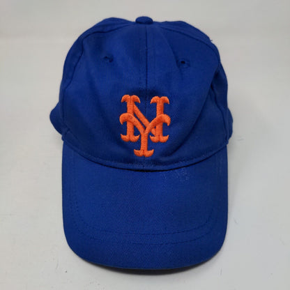 New York Mets Stretchy Kids Hat Blue Embroidered Logo Kid Athlete