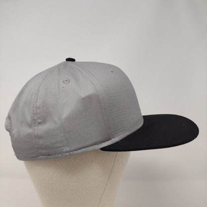 Otto Snapback Hat Gray OSFM Adjustable 6 Panel Vent Holes Colorblock