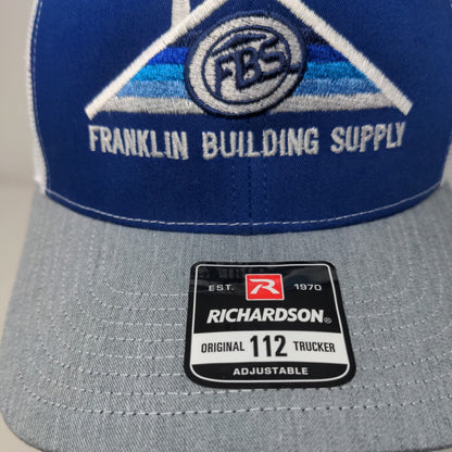 FBS Franklin Building Supply Snapback Trucker Hat Multi OS Adjustable Richardson