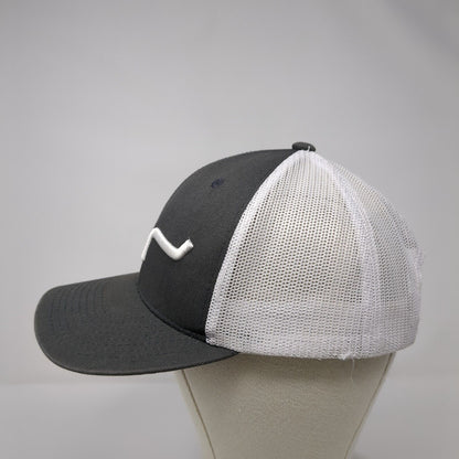 Kimes Ranch Snapback Mesh Back Trucker Hat Gray OSFA Embroidered