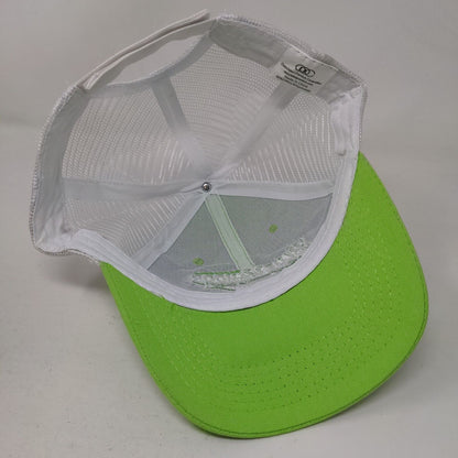 Pensacola Blue Wahoos Strapback Hat Green One Size Embroidered Colorblock