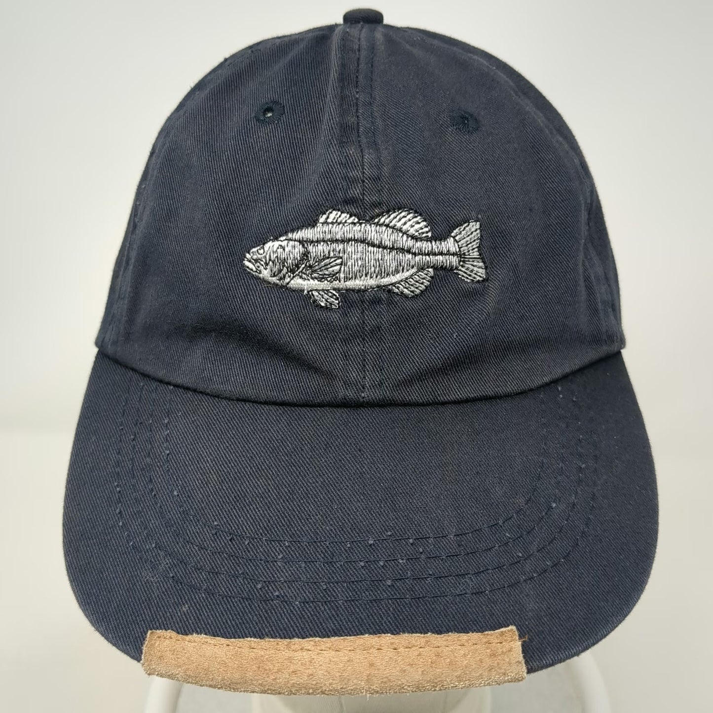 Field & Stream Baseball Cap Blue One Size Embroidered Fish Bass Slideback Hat