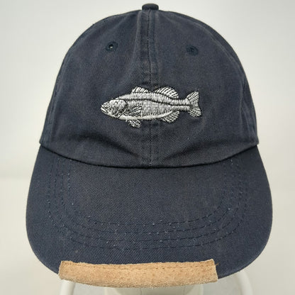 Field & Stream Baseball Cap Blue One Size Embroidered Fish Bass Slideback Hat