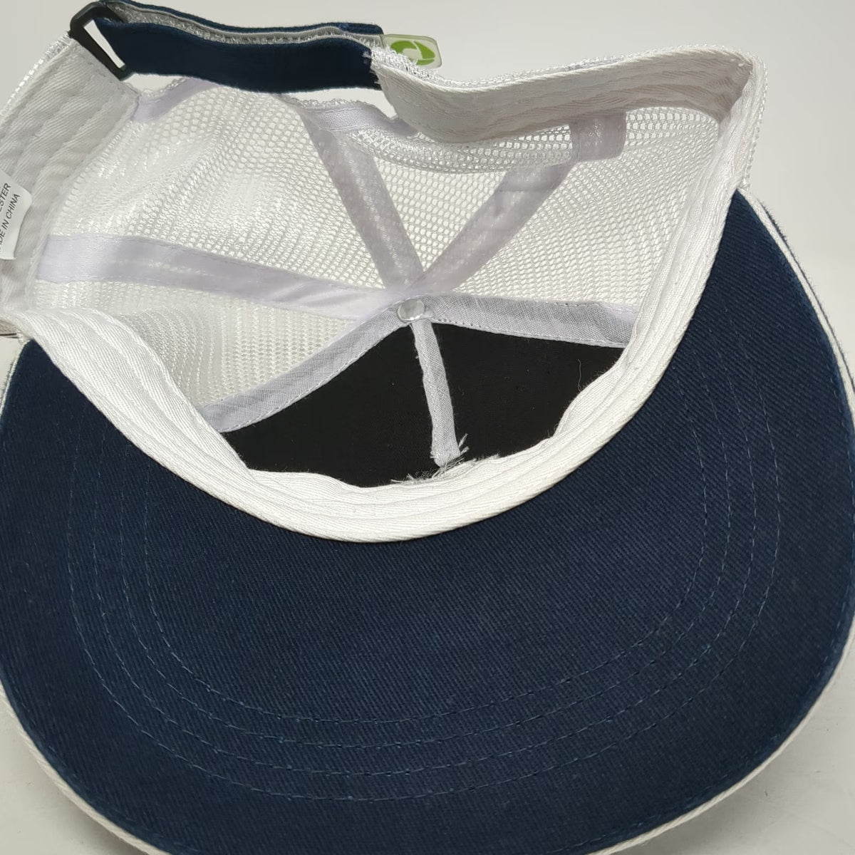 Major League Triathlon Baseball Cap Blue One Size Mesh Back Slideback Shield Hat