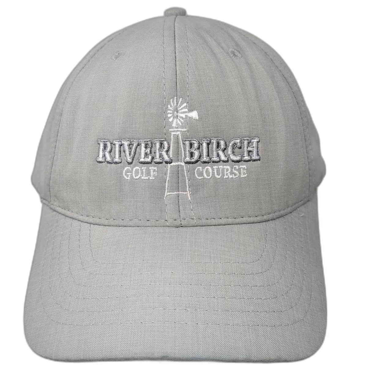Legendary Baseball Cap Gray One Size River Birch Golf Course Windmill Logo Hat