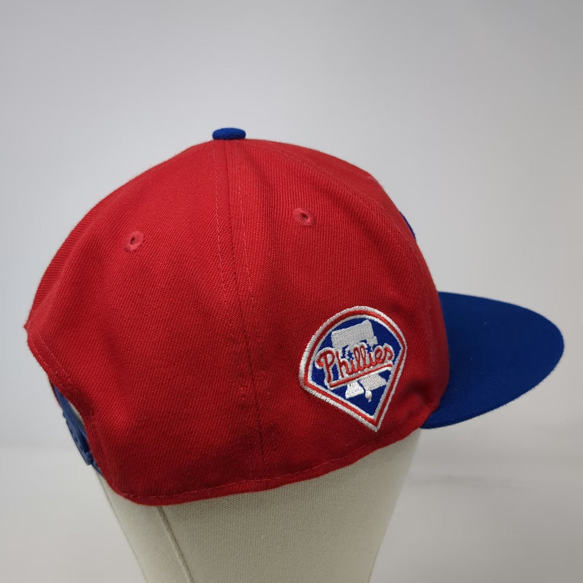 New Era Philadelphia Phillies MLB Snapback Hat Red Blue One Size Side Patch