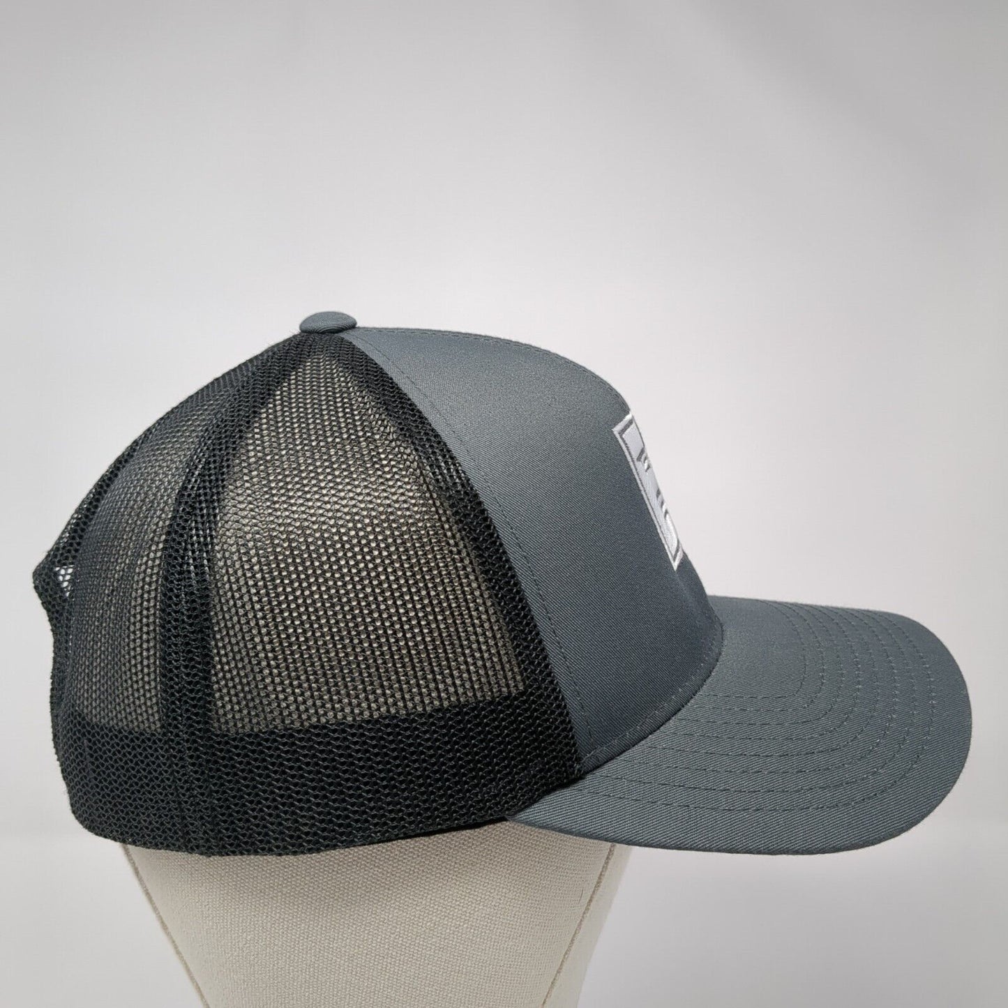 EB Snapback Mesh Back Trucker Hat Gray One Size Pacific Headwear