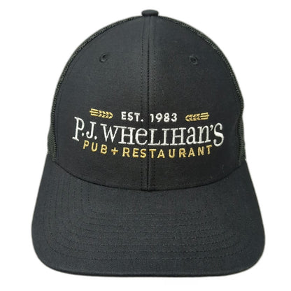 Richardson Trucker Hat Black One Size P.J. Whelihan's Pub Restaurant Mesh Back