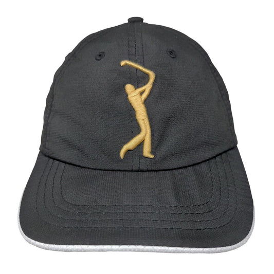 The Players Collection Youth Strapback Hat Black Fits Most Age 5-12 Embroidered