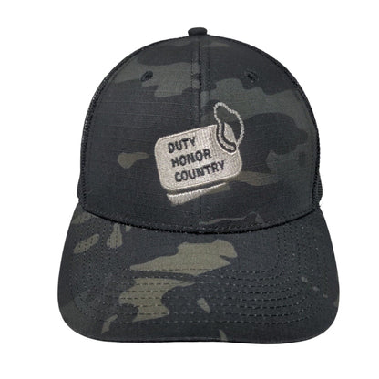 Duty Honor Country Snapback Mesh Back Trucker Hat Camo One Size Cap America