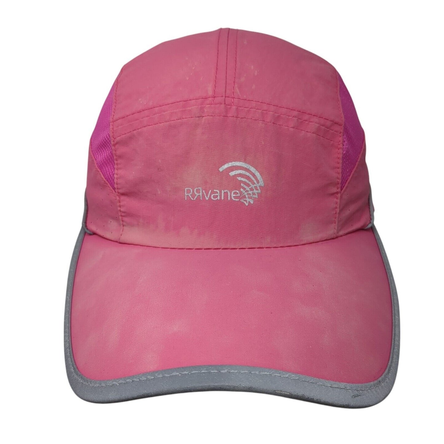 RRvane Strapback 5 Panel Cap Pink Size 56cm-62cm Adjustable Embroidered