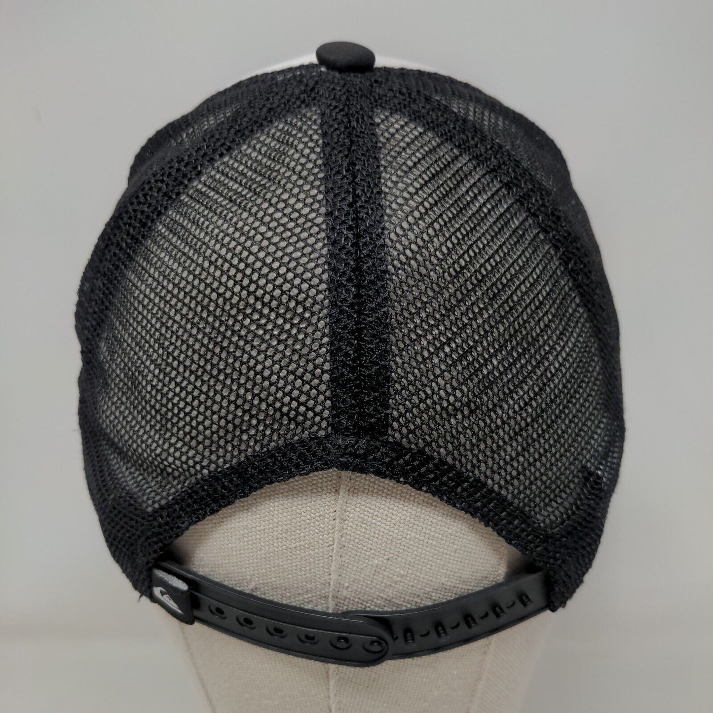 Mustache Snapback Mesh Back Trucker Hat Black One Size Quiksilver