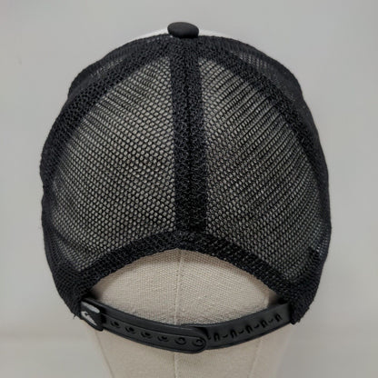 Mustache Snapback Mesh Back Trucker Hat Black One Size Quiksilver