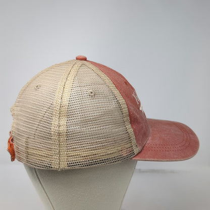 Best of Yellowstone Trucker Hat Orange One Size Mesh Moose 1872 Embroidered