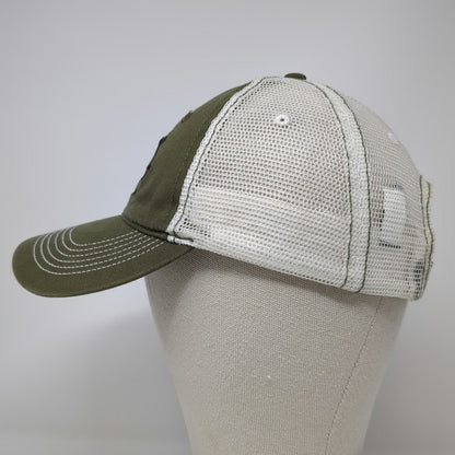 District Baseball Cap Green One Size Sun Ranch Montana Mesh Strapback Hat Stitch