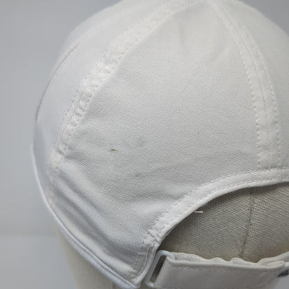 Adidas Strapback Baseball Cap Beige One Size Adjustable Lightweight 6 Panel