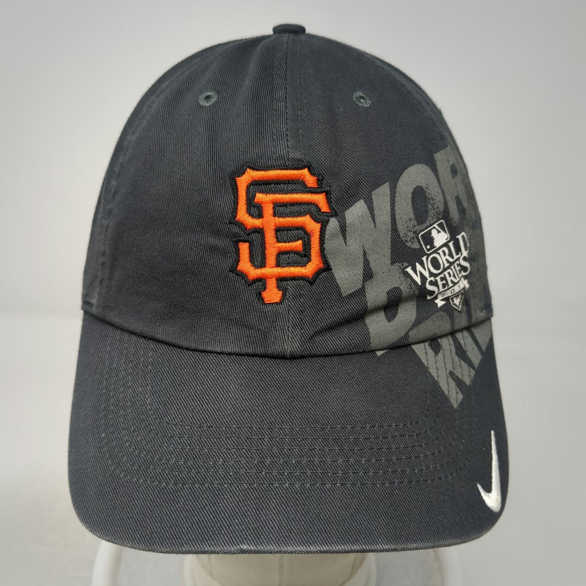 Nike Baseball Cap Gray One Size San Francisco Giants 2010 World Series MLB Hat
