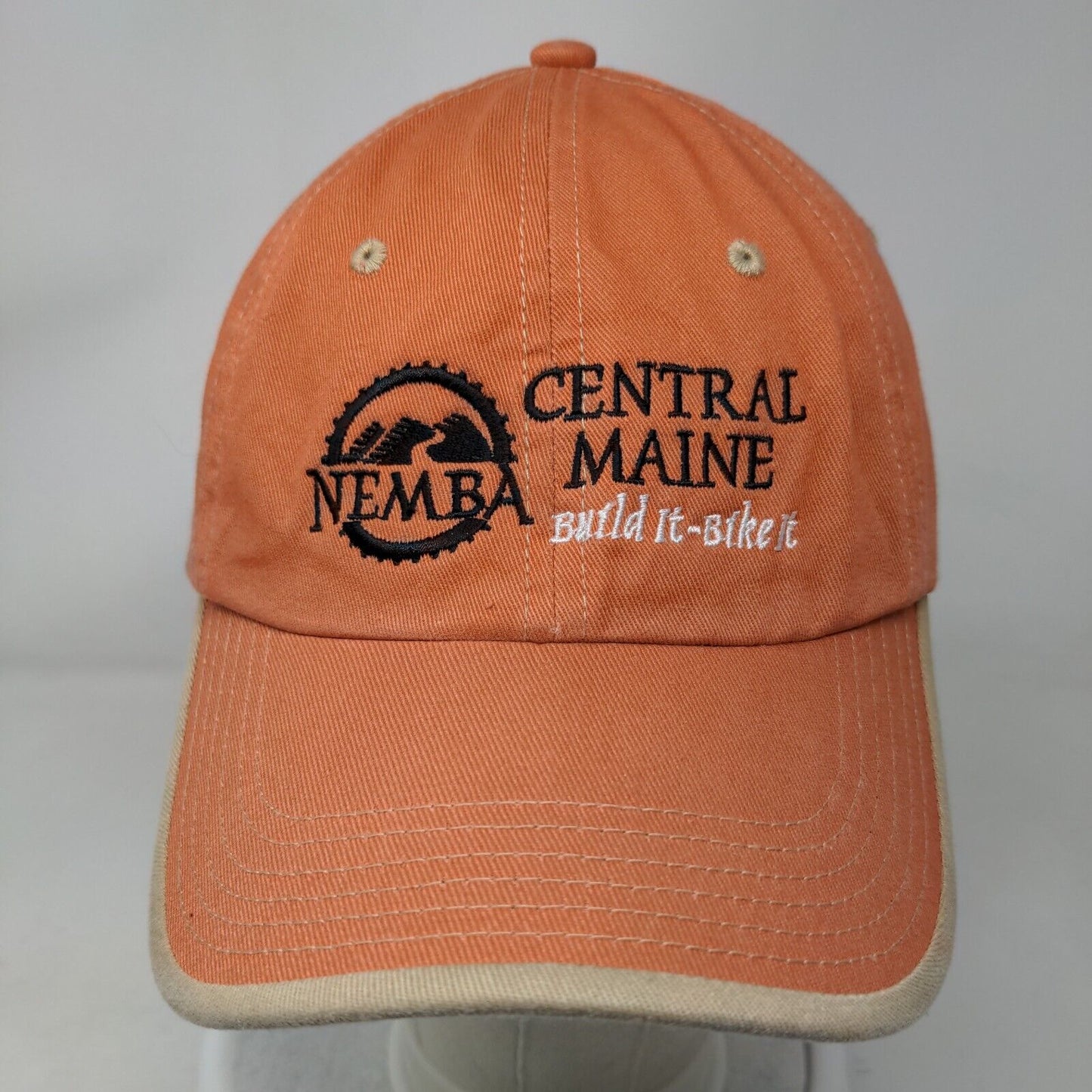 NEMBA Central Maine Build It-Bike It Strapback Hat Orange OS Port Authority