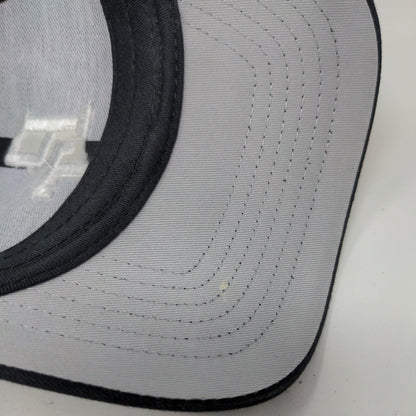 PT Poker Fitted Hat Black L/XL Embroidered 6 Panel NU-Fit Patent by KC Caps