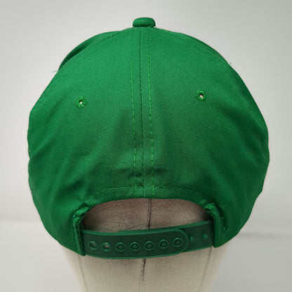 Yupoong 5 Panel Green Hat One Size Silent Floor tj Logo Rope Brim Snapback