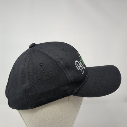 Believe Christmas Tree Holiday Slideback Hat Black OS Adjustable Embroidered