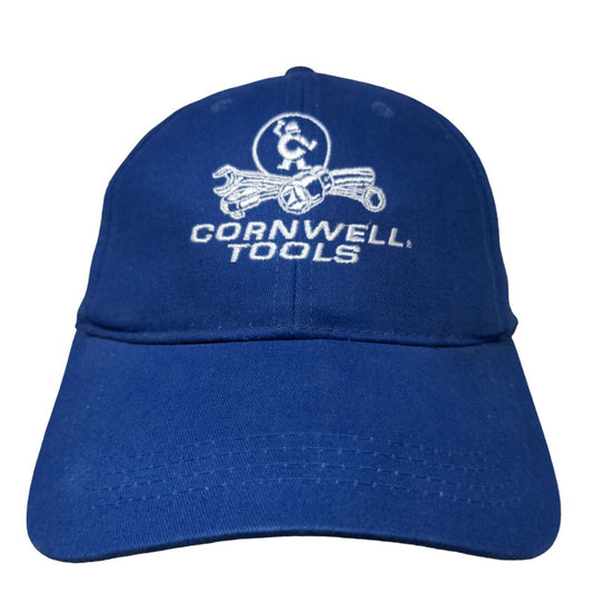 Cornwell Tools Men's Strapback Hat Blue Embroidered Logo Adjustable