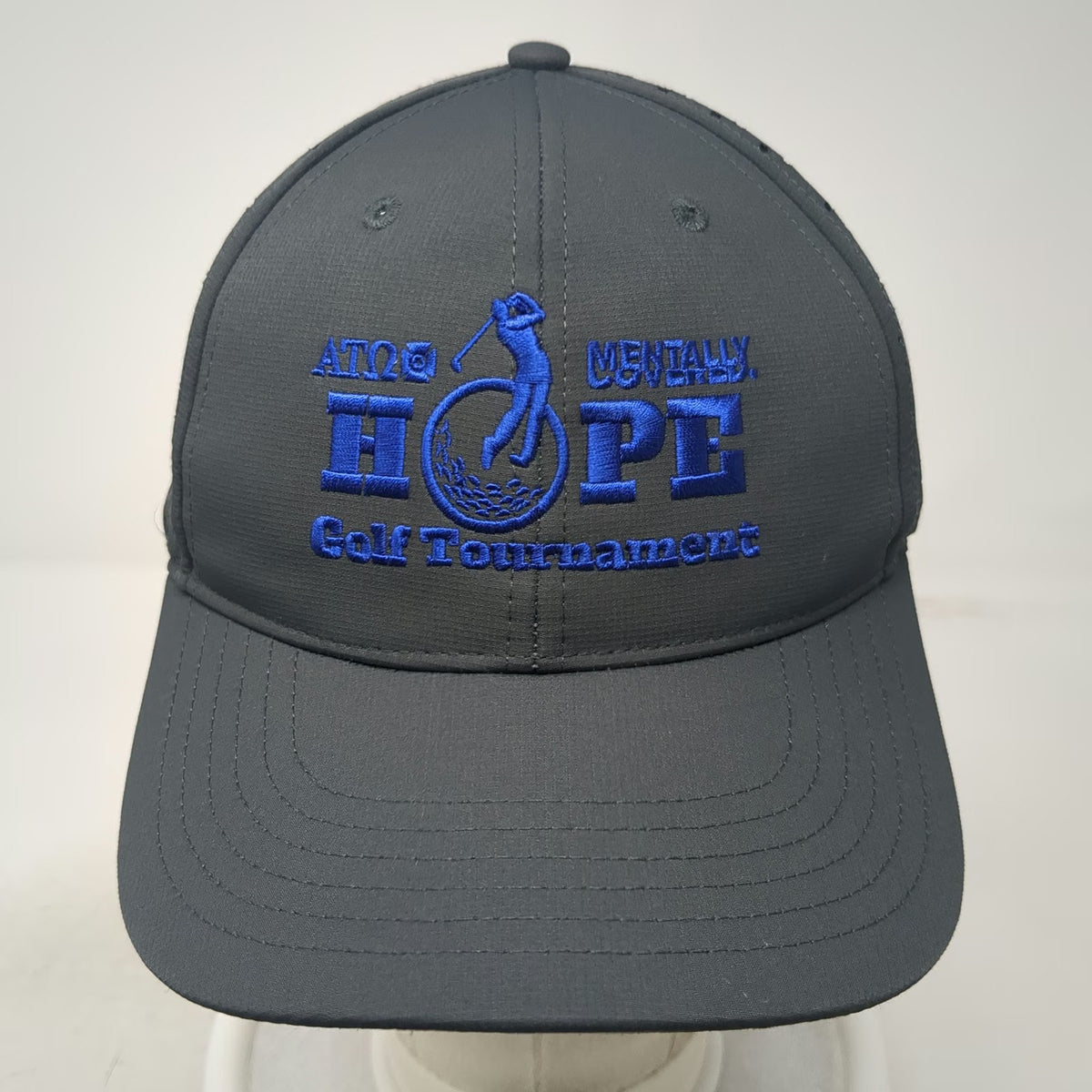 Big Accessories Baseball Cap Gray One Size Hope Mentally Golf Tournament Hat