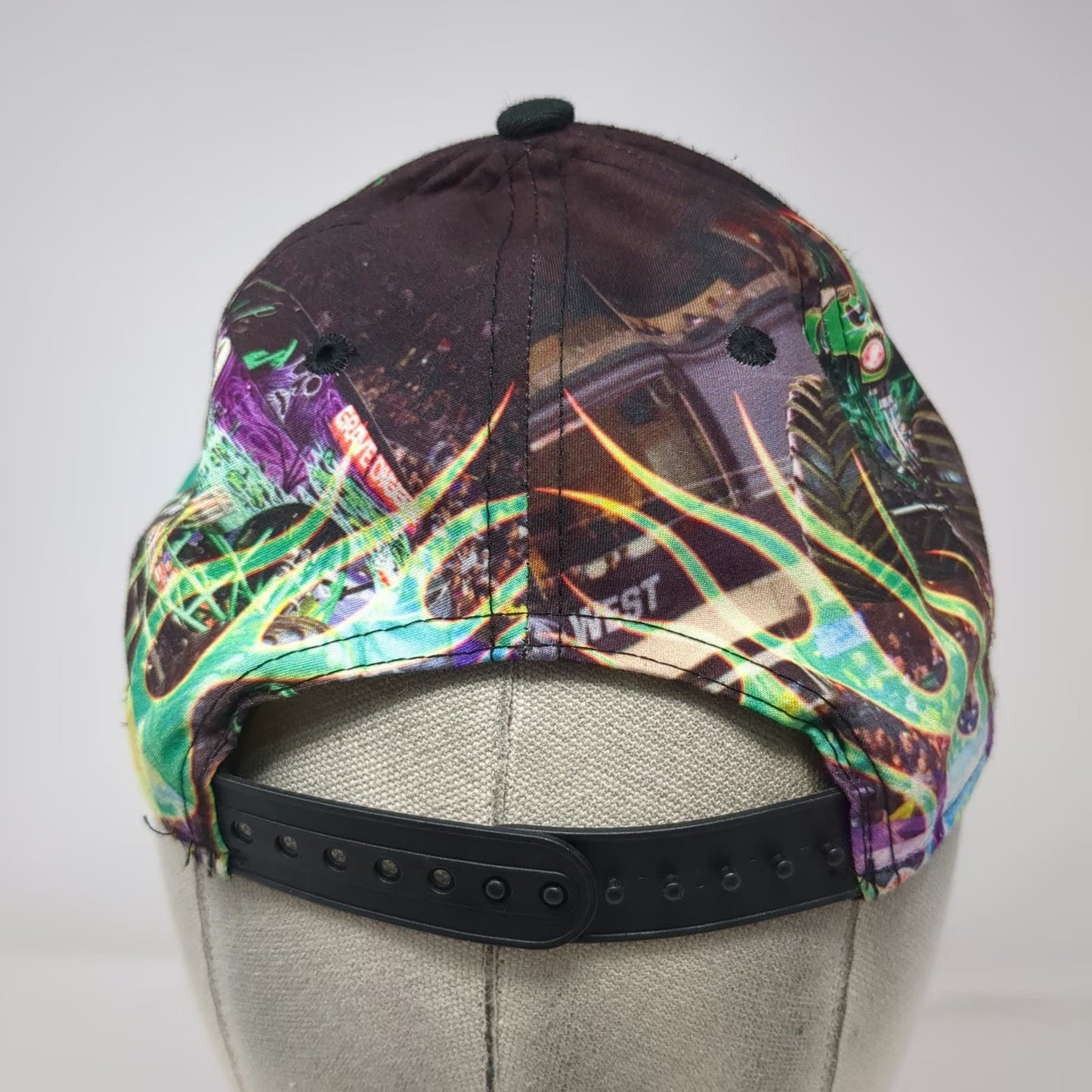 Monster Jam Boys 5 Panel Black One Size Grave Digger Monster Truck Snapback Hat