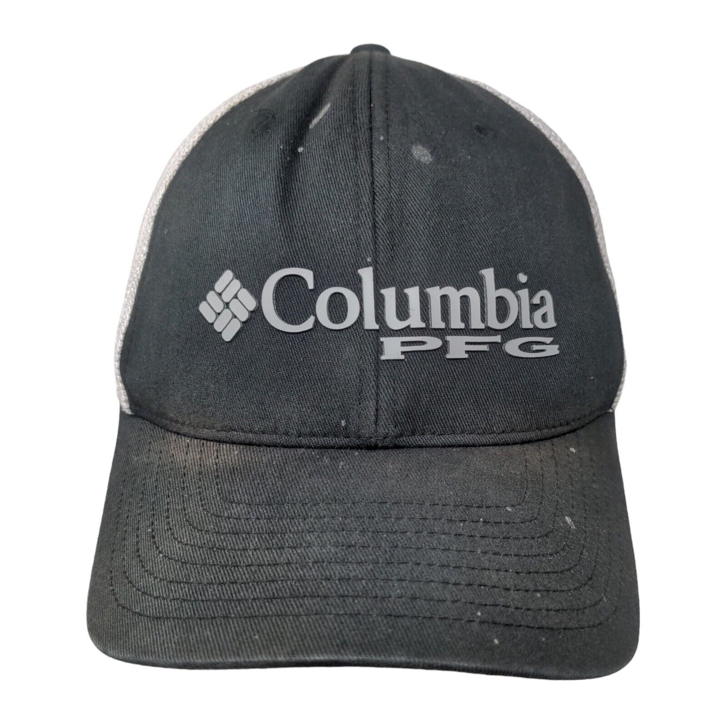 Columbia PFG Fitted Hat Black L/XL Mesh Back Lightweight Breathable 6 Panel